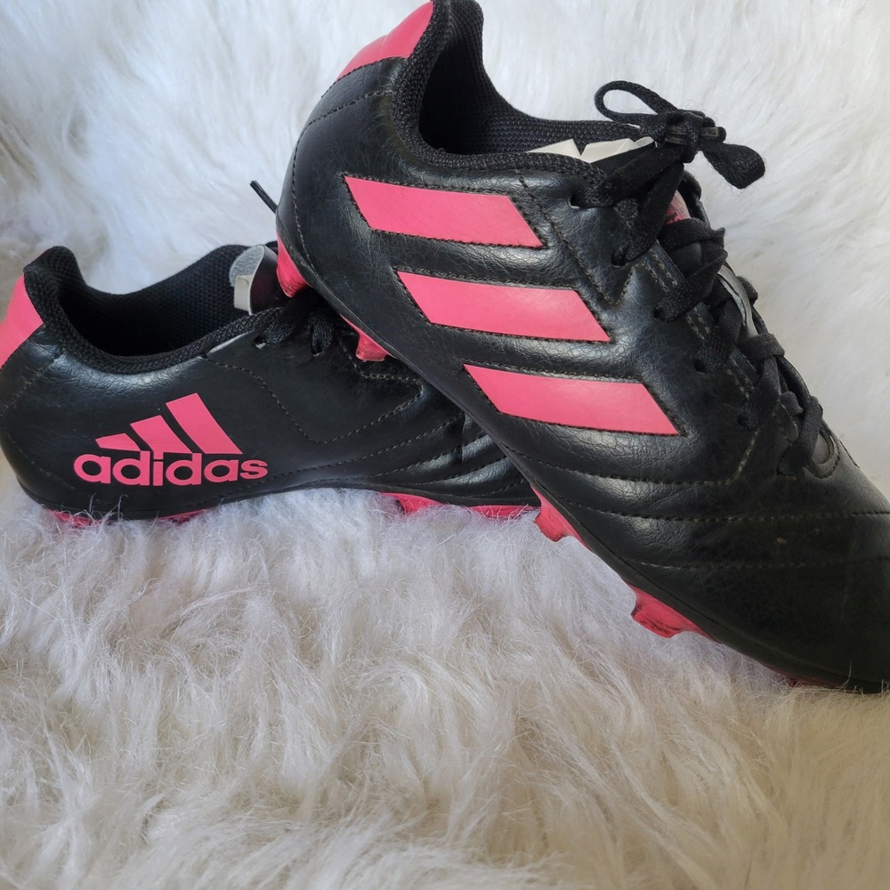 Adidas FV2895 Goletto Soccer Cleats Shoes Black Hot Pink youth big kids Size 4.5 - Picture 15 of 16